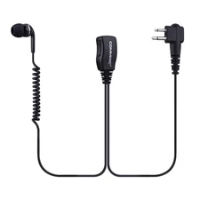 2-Pack Walkie Talkie Earpiece for Motorola 2-Pin 2.5mm/3.5mm Walkie Talkie He...