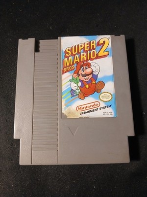 Super Mario Bros 2 NES Nintendo Tested Working Authentic Cartridge Board Photo
