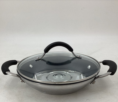 Cooks Essentials Edelstahl Auflaufform mit Deckel 22 cm