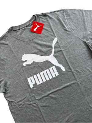 AUTHENTIC PUMA SZ XL ARCHIVE LIFE Cotton T SHIRT Heather Gray MSRP:$28/- NEW