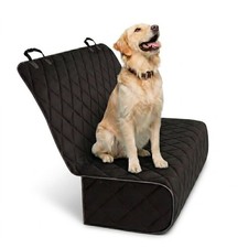 Durable Waterproof Black Dog Car Seat Cover, Scratch Resistant Backseat Protecto