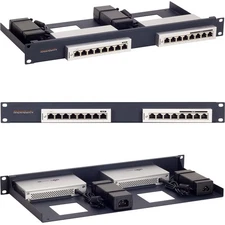 RACKMOUNT.IT UB-RACK Rack Mount for Switch, Power Supply - Metallic Dark Blue