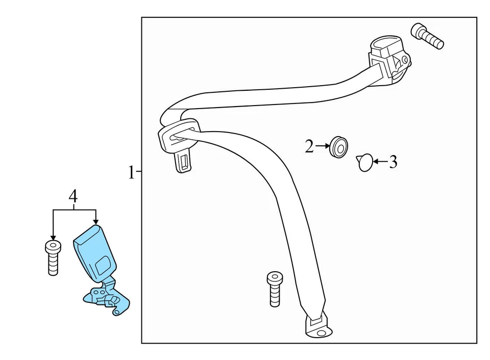 2010-2015 MERCEDES-BENZ E63 AMG - CINTO DE SEGURANÇA TRASEIRO ESQUERDO Fivela / Receptor - Imagem 3 de 4