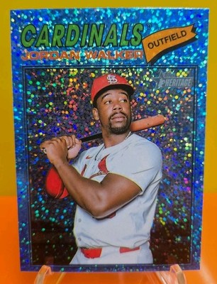 2026 Topps Heritage Jordan Walker #399 ''Light Blue Sparkle'' St. Louis Cardinals 