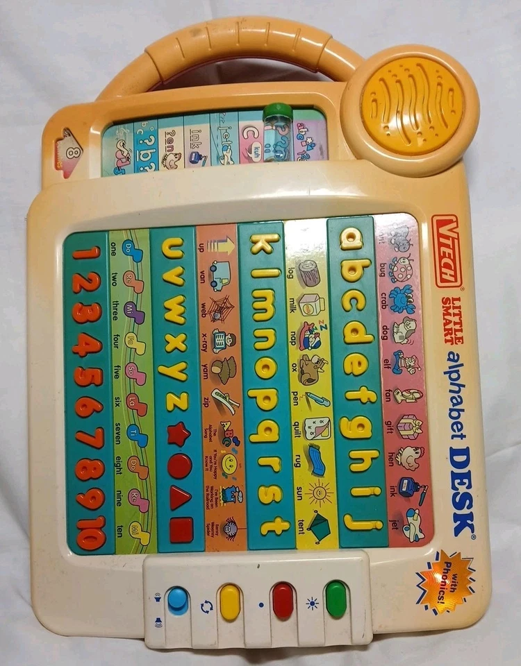 Vintage 90s Vtech Talking Little Smart Alphabet Desk Tested Learning Toy Works - Image 4 of 4