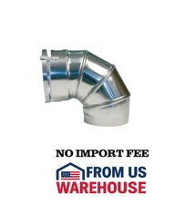 Forever Flex 6″ 316Ti Stainless Light Flex 45° Fixed Elbow Chimney Fitting
