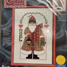 Janlynn 41-100 9x13  Cross Stitch Santa Christmas Noel Sealed Freeship 
