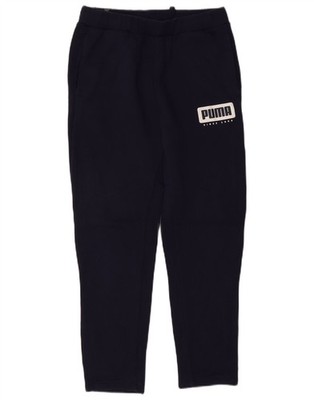 Puma Mens Graphic Tracksuit Trousers Small  Navy Blue AS07