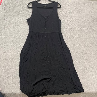 knee length dresses for ladies Black Smocked Midi Western Dress  Verve