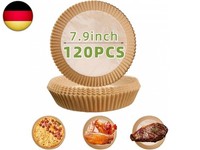 "Backpapier FüR HeißLuftfritteuse,120 StüCk Runde 7,9 \"/20Cm Airfryer Backpapier "