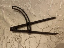 Schöner großer alter Metall Zirkel Anreißzirkel Bogenzirkel altes Werkzeug