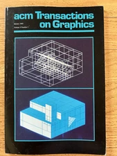 Vintage acm Transactions on Graphics Journal, Volume  4, Number 1, January 1985