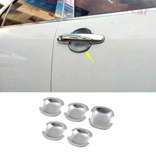 For Toyota RAV4 2009~2012 Chrome Exterior Outside Side Door Bowl Cover Trim 5PCS