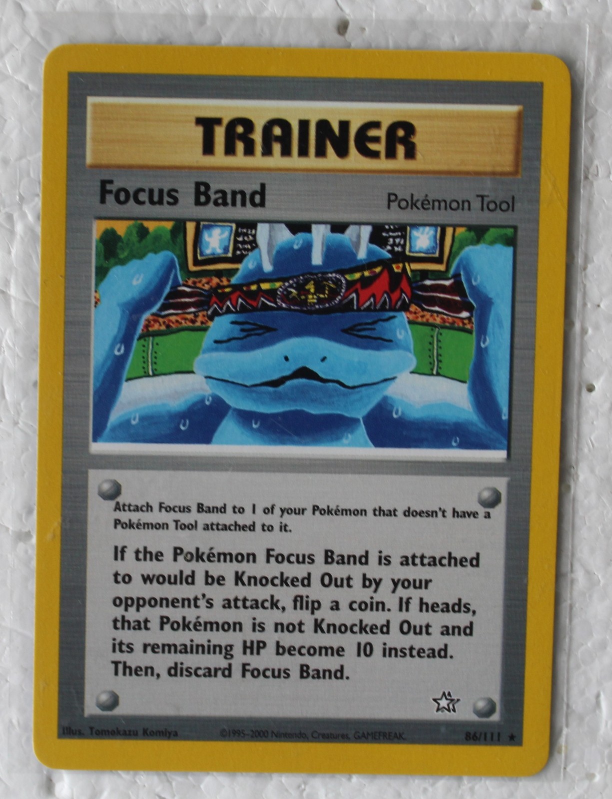 Pokémon TCG - FOCUS BAND - 86/111 - RARE - UNLIMITED - NEO GENESIS 2000