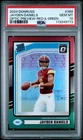 PSA 10 - JAYDEN DANIELS 2024 PANINI DONRUSS OPTIC PREVIEW-RED & GREEN #389 RC 🔥