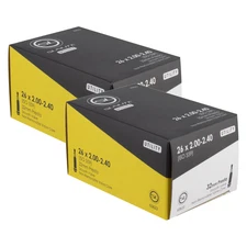 Pack of 2 Sunlite Utili-T Standard Presta Valve Tubes 26x2.00-2.40 PV 32mm 0d