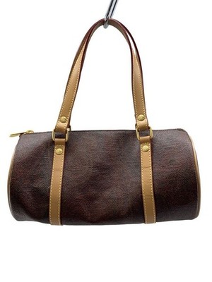 ETRO handbag leather Brown Used
