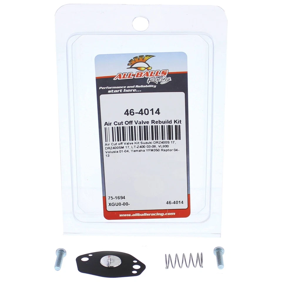 All Balls Air Cut Off Valve Rebuild Kit for Suzuki DRZ400S 17, DRZ400SM 17 Foto 3 de 4