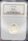 MS66 1946-S Washington Quarter Uncirculated Mint  NGC