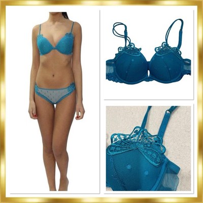 La Perla Noche De Viento Macrame Fan Motifs Leavers Lace Bra 32B 