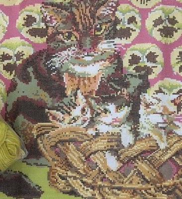 Ehrman DIE GEMISCHTE CHARGE von KAFFE FASSETT Gobelin Nadelspitze SELTEN VINTAGE SET