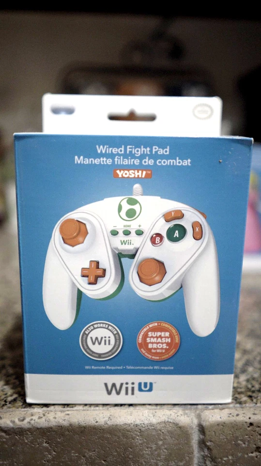 EXCLUSIVE PDP Nintendo YOSHI Wii U Wired Fight Pad GameCube Style Controller NEW - Image 2 of 4