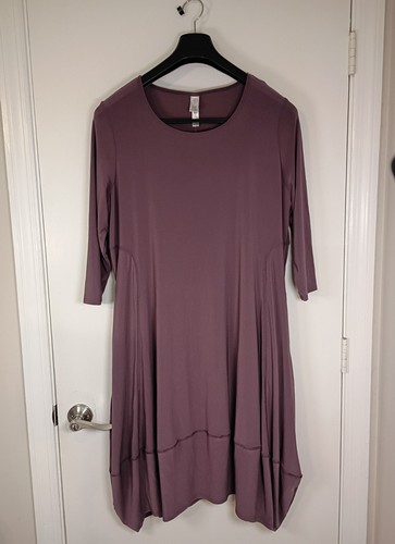 Marla Wynne Size P1X Dusty Rose Lange look Balloon Dress Midi Dress 3/4 Sleeves