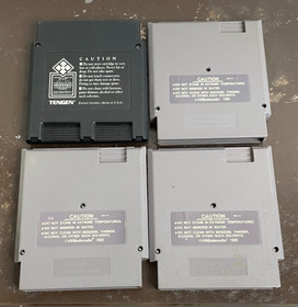 4 NES Metal Gear Double Dragon Gauntlet Wrath of the Black Manta Nice Condition