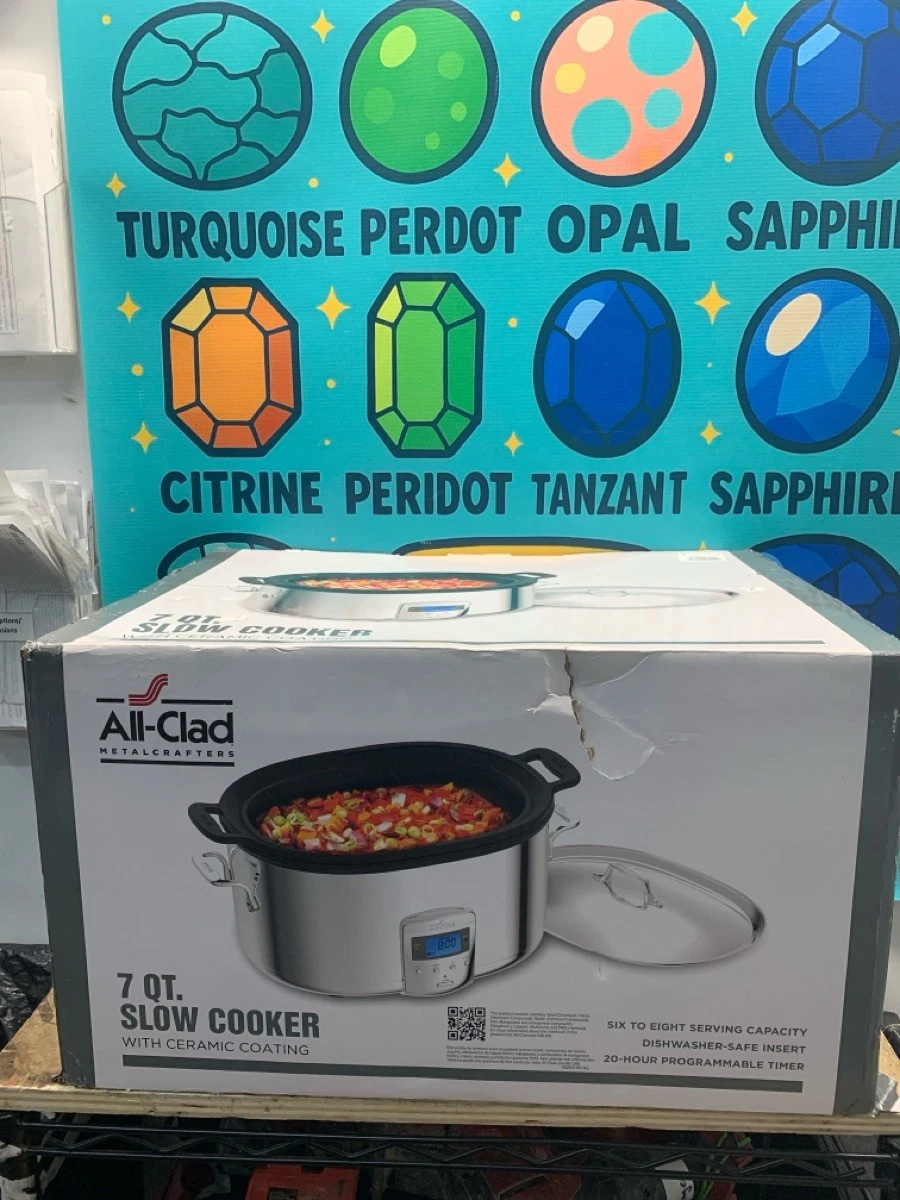 All-Clad 7 Qt. Electronic Slow Cooker SC01 w/Cast Aluminum Insert (E10048288)