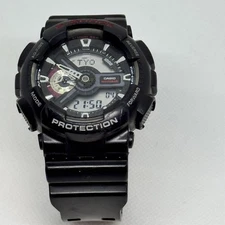 Casio G-Shock GA-110-1AJF Digital Analog Black Watch - 51mm, Used