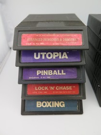 WORKING Mattel Intellivision Console Bundle Lot, 19 Games TESTED CONTROLLERS