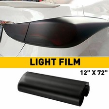 12x71 Medium Smoke Black Led Headlight Taillight Fog Light Tint Film Vinyl 12x71 Medium Smoke Black Led Headlight Taillight Fog Light Tint Film Vinyl