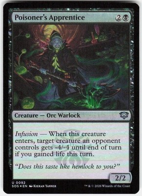 Poisoner's Apprentice Foil 92 Secrets of Strixhaven Magic the Gathering