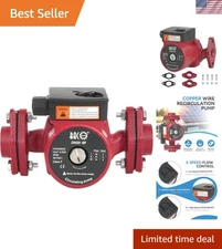 Red 110V Recirculating Pump - Quick Hot Water with Low Noise Operation