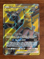 Pikachu & Zekrom GX (Full Art) Holo Ultra Rare SM Team Up 162/181 NM on eBay