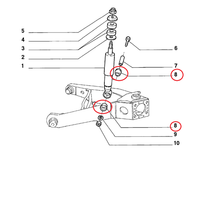 Elastische Buchse MotoraufhäNgung Fiat 126 Bis Lancia Y10 Original 46406855