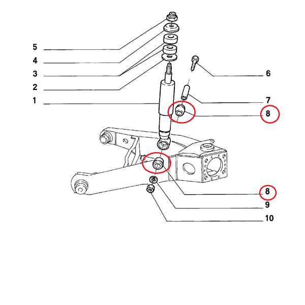 Elastische Buchse MotoraufhäNgung Fiat 126 Bis Lancia Y10 Original 46406855-image