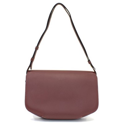 HERMES Cherche Midi 25 Shoulder Bag Burgundy Leather T00R | eBay