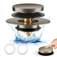 Bathtub Drain Stopper, Uxoz Universal Tub Stopper for Replacing Tip Toe/Trip