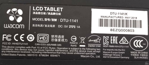 Wacom DTU-1141/K 10,1" Full HD numériseur écran stylet interactif - Photo 4/7