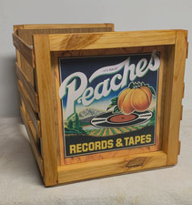 PEACHES RECORDS  TAPES Storage Crate for 12" Vinyl full size crate 