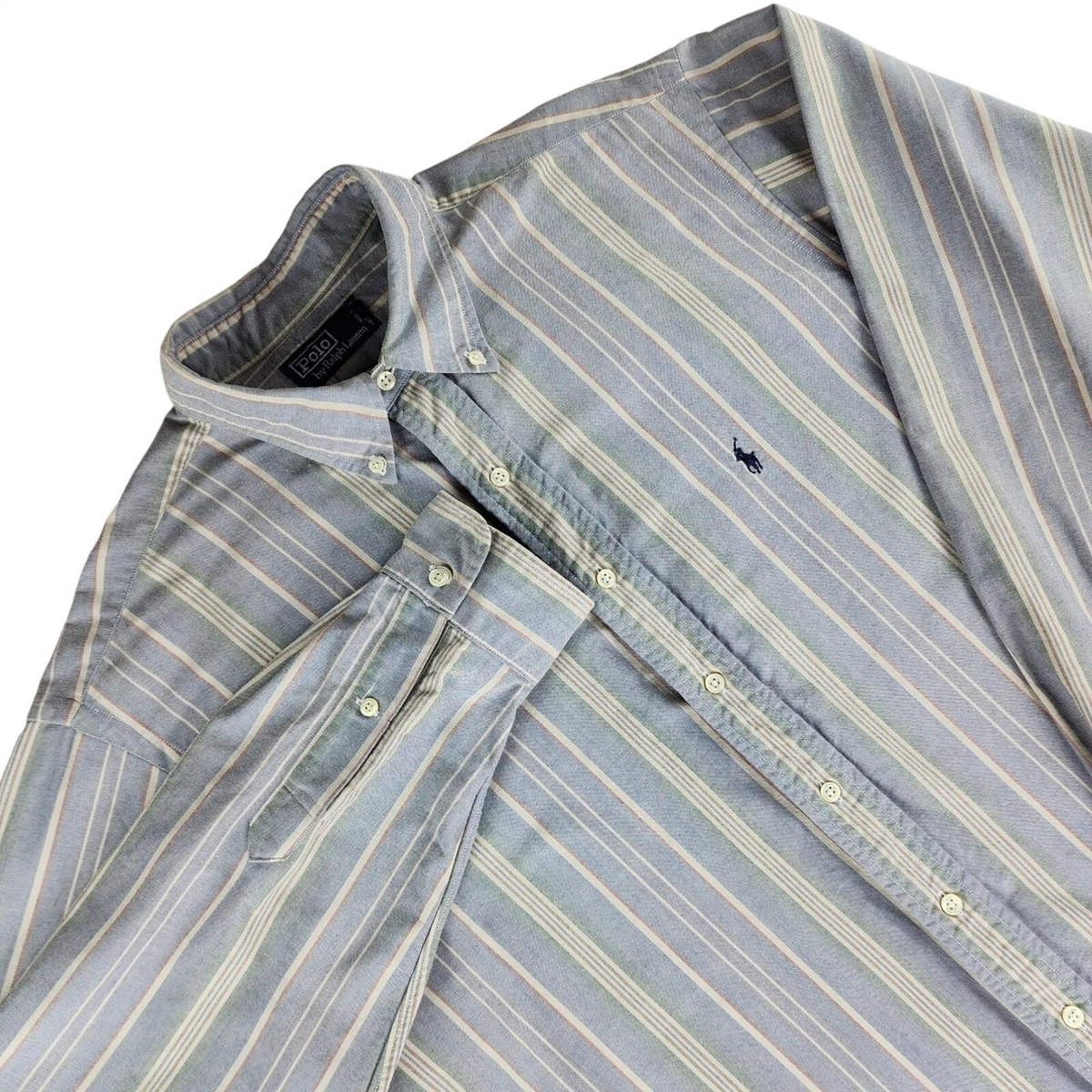 Polo Ralph Lauren Long Sleeve Striped Button-Up Casual Button-Down 