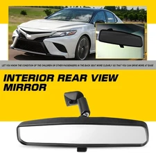 Inner Interior Center Rear View Mirror Fit Toyota Tundra 2003-2009 Black Housing
