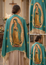 Virgen de Guadalupe Our Lady Of Guadalupe Religious Rebozo, shawl pashmina Wrap