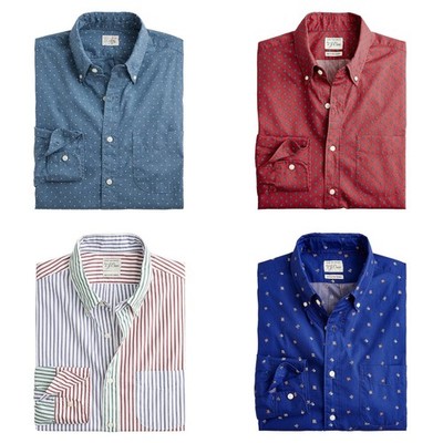 J.Crew Slim Fit Shirt Mens Secret Wash Long Sleeve Pocket Casual Button Down