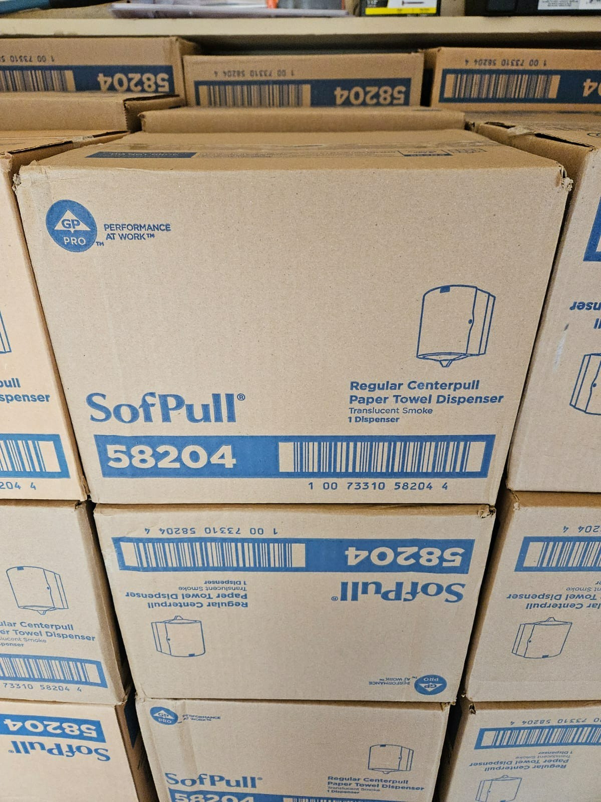 Georgia-Pacific SofPull Centerpull Paper Towel Dispenser - Translucent Smoke...