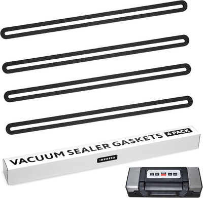 4-Pack Foam Vacuum Sealer Gaskets - Compatible with Nesco VS-12-13-5/8 X 1/4 X 3