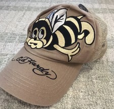 Ed Hardy Trucker Hat Mesh Embroidered Snapbac...