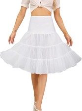 50s Style Vintage Tulle Petticoat Skirt for Weddings  Parties, Tea Length