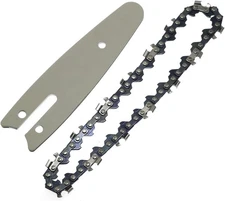 RLECS 4 Inch Mini Chainsaw Chain and Guide Bar Set Accessories... 
